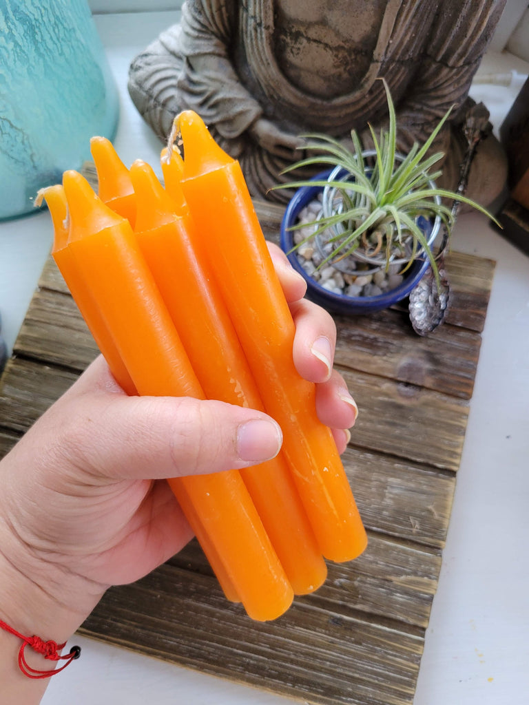 Orange 6-Inch Spell Candle Pack of 6 Candles