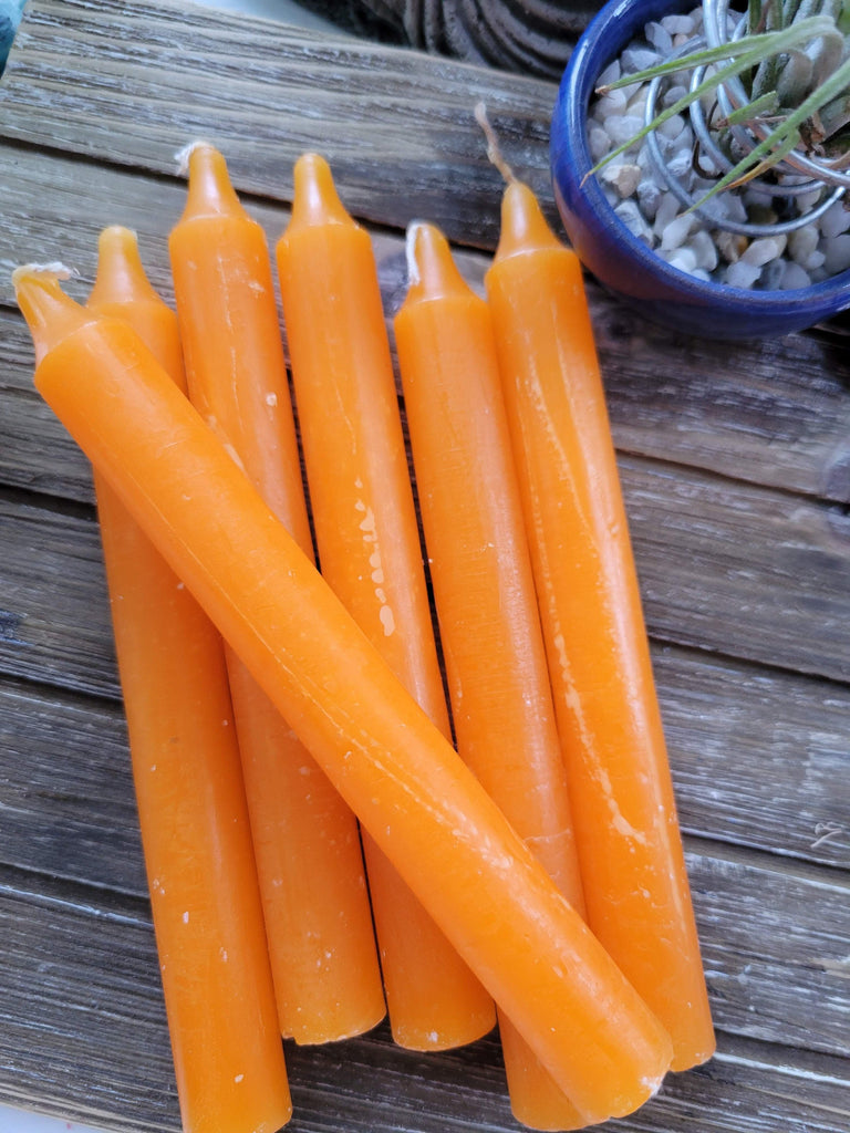 Orange 6-Inch Spell Candle Pack of 6 Candles