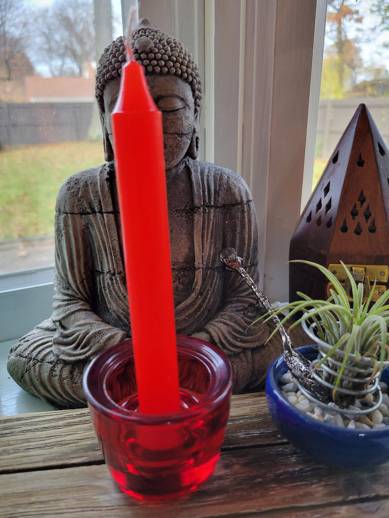 6-Inch Spell Candle / Six Inch Red Candles / Pack of Candles