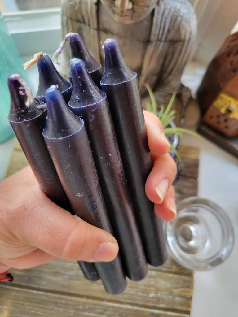 Black 6-Inch Spell Candle Pack of 6 Candles