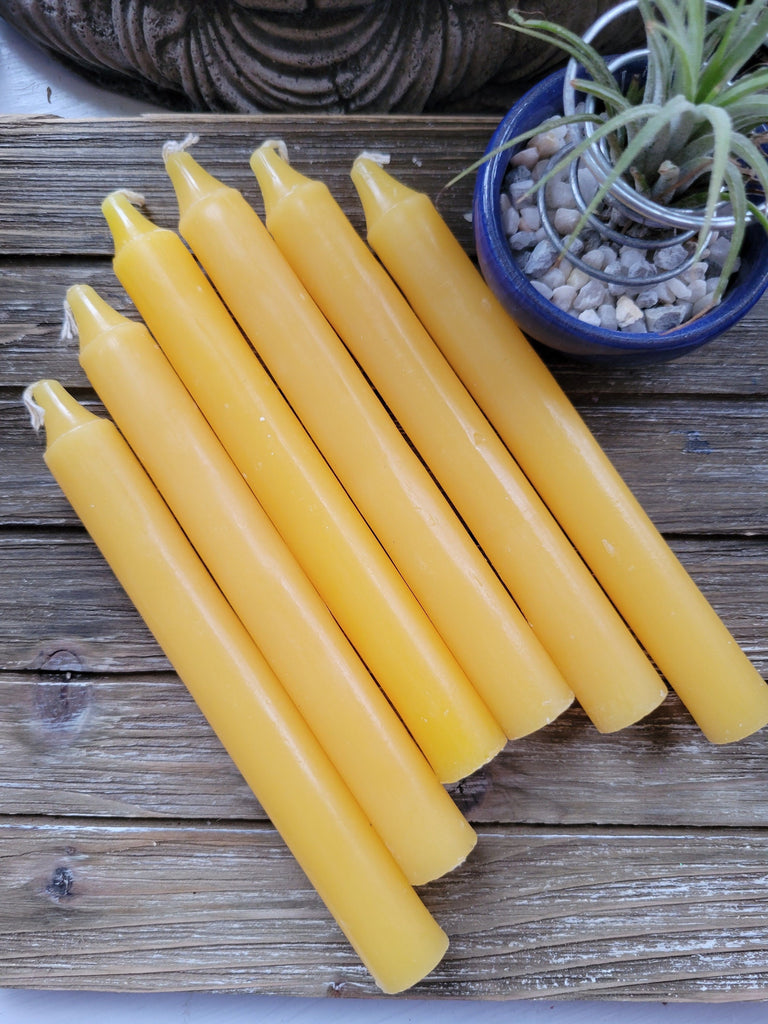 Yellow 6-Inch Spell Candle - Pack of 6 Candles