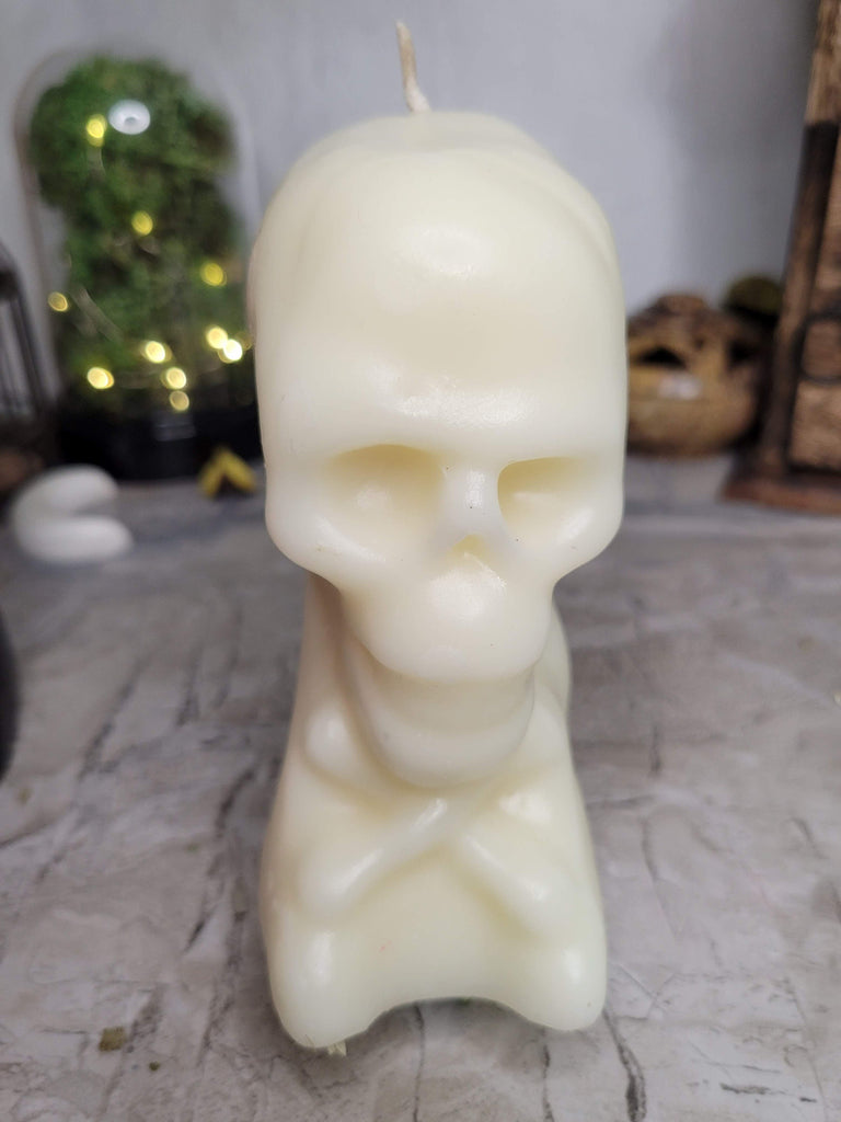 Ritual Skull Skeleton Shaped Candle , Skull Decoration , Halloween candle