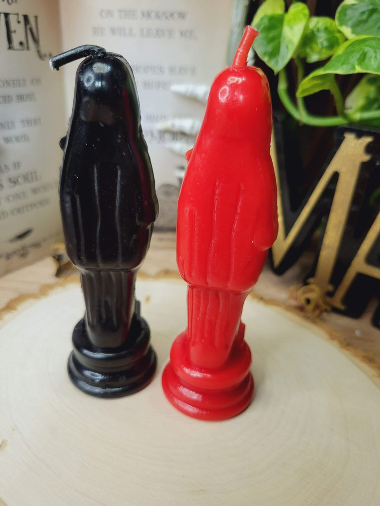 Holy Death Black, Holy Death Red Candle, Santa Muerte Candle Offering Candle Spell Candle