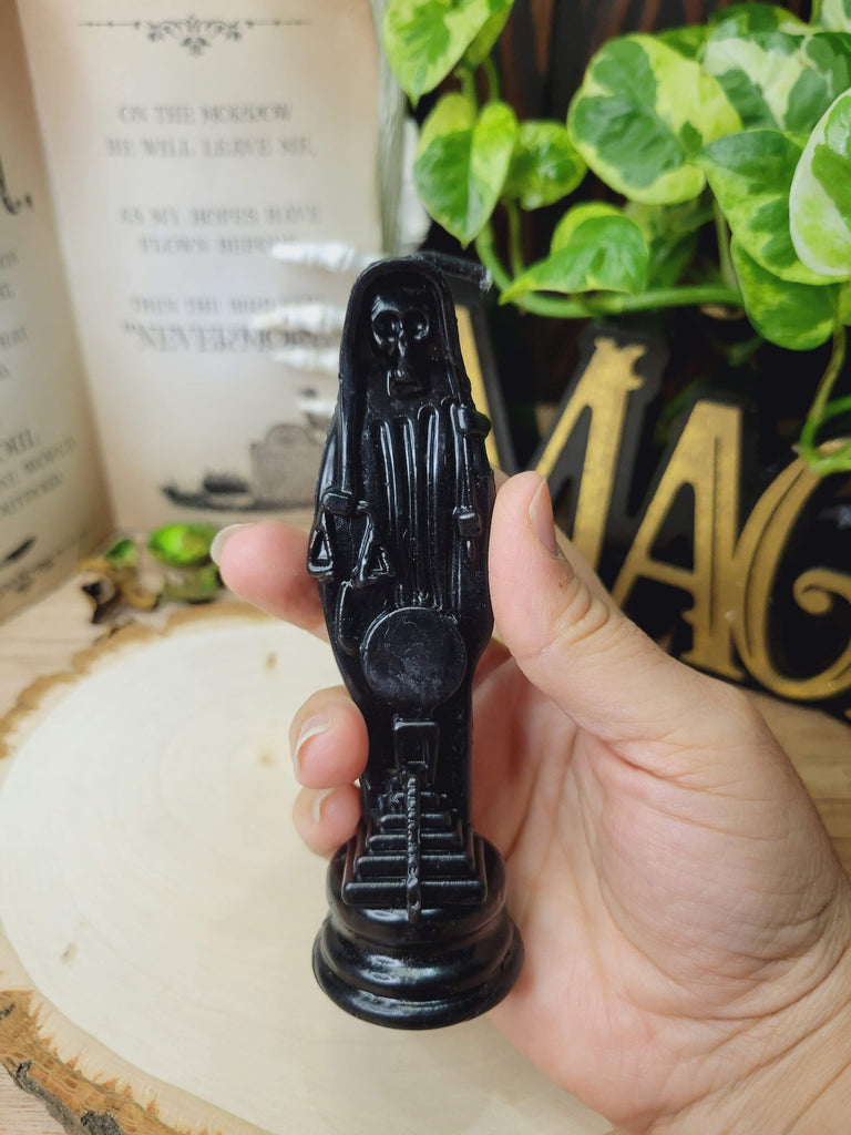 Holy Death Black, Holy Death Red Candle, Santa Muerte Candle Offering Candle Spell Candle