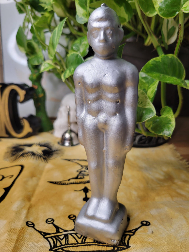 Gold Lady Candle Silver Man Lady Ritual Candle Gold Man Figurine Candle Spell Candle