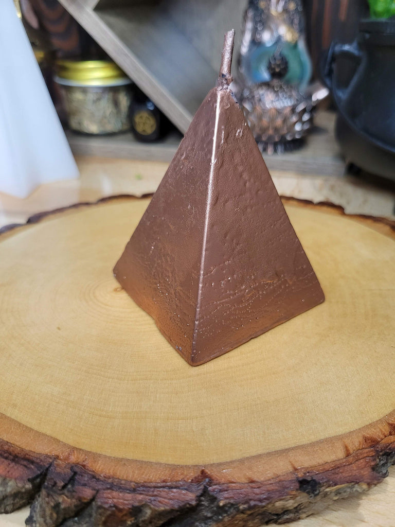 Pyramid Candle Copper Color