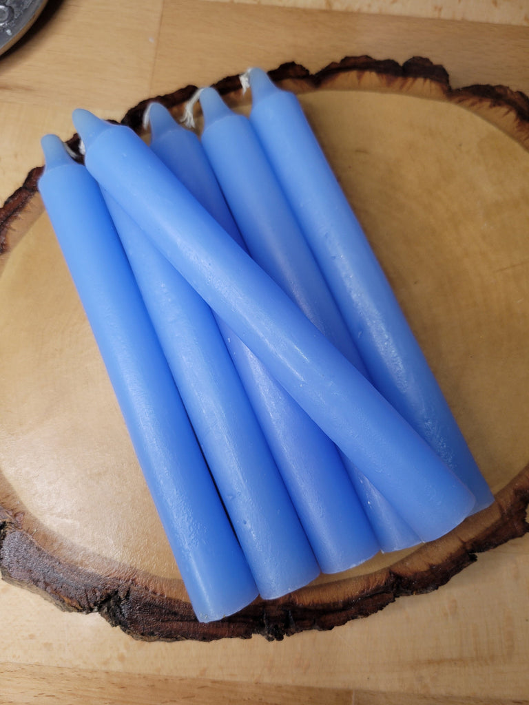 Light Blue 6-Inch Spell Candle - Pack of 6 Taper Candles