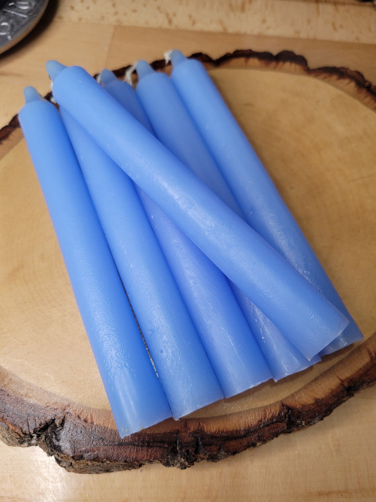 Light Blue 6-Inch Spell Candle - Pack of 6 Taper Candles