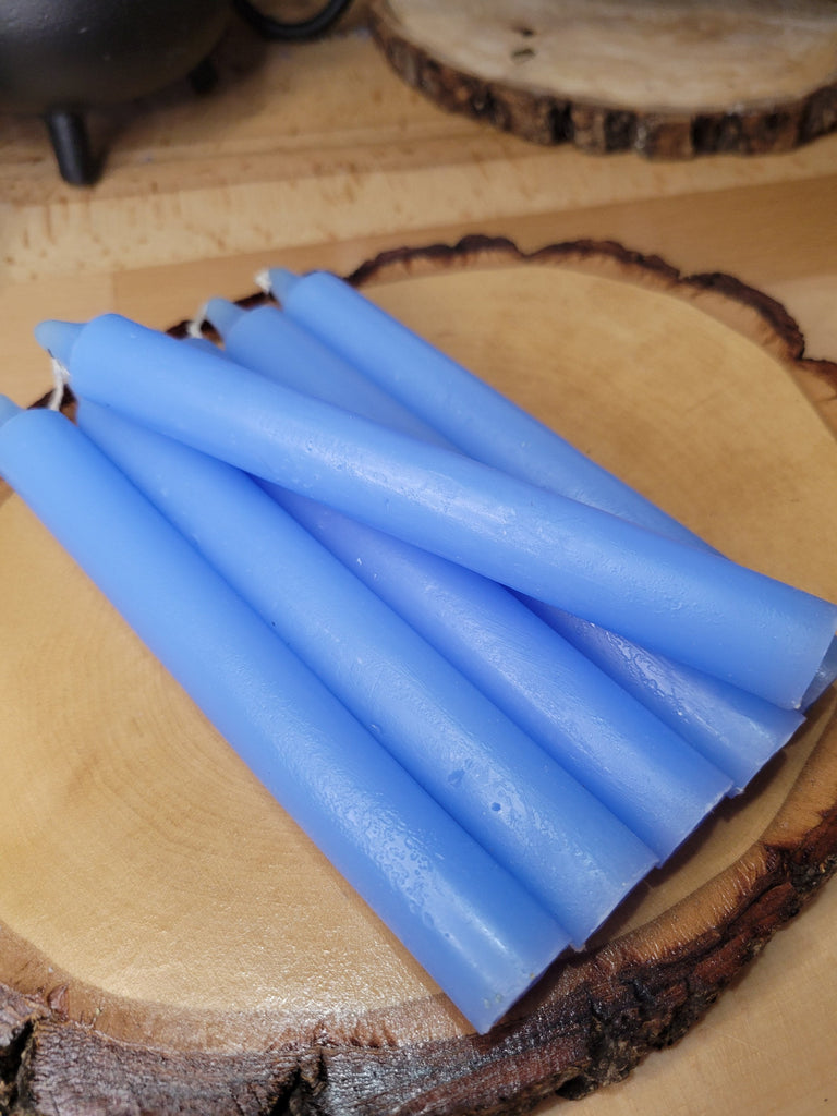 Light Blue 6-Inch Spell Candle - Pack of 6 Taper Candles