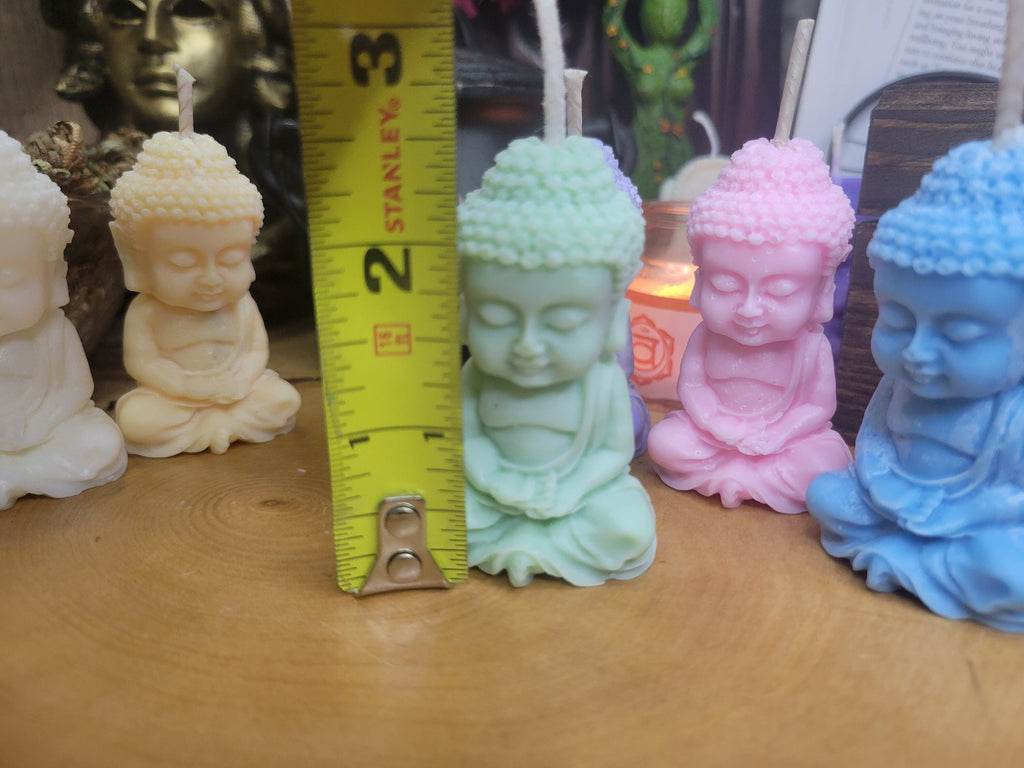 Small Buddha Soy Candle - Buddha Candles -Baby Colorful Buddha Small Candle Altar Buddha Decoration