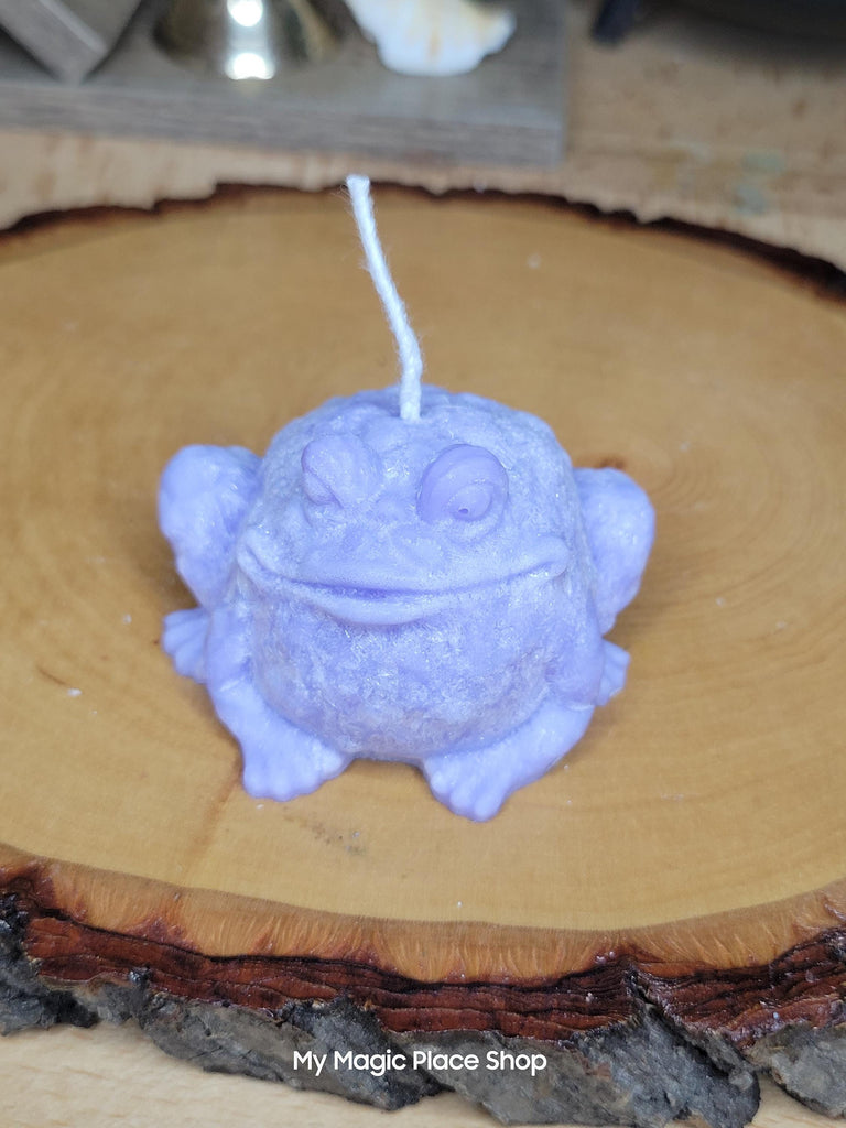 Frog Candle Palm Wax ,Toad Candle , shaped candle, Witch Candle