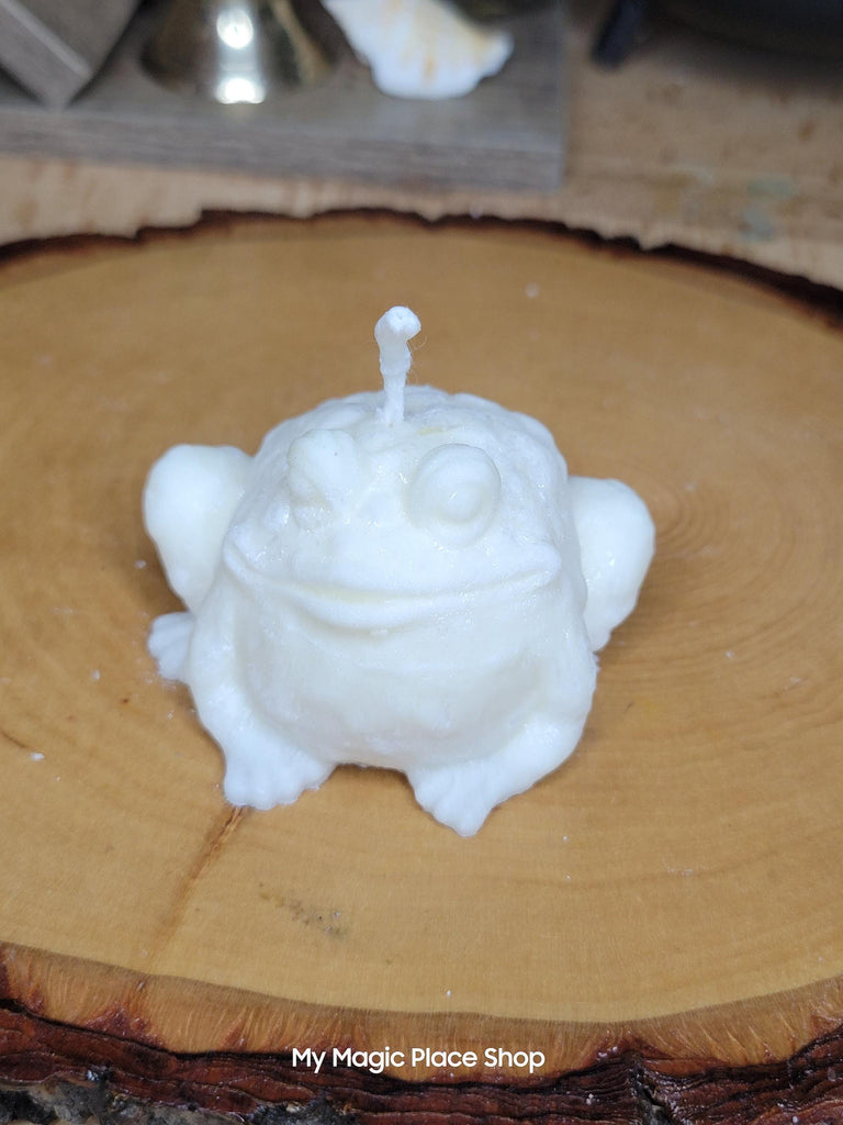 Frog Candle Palm Wax ,Toad Candle , shaped candle, Witch Candle