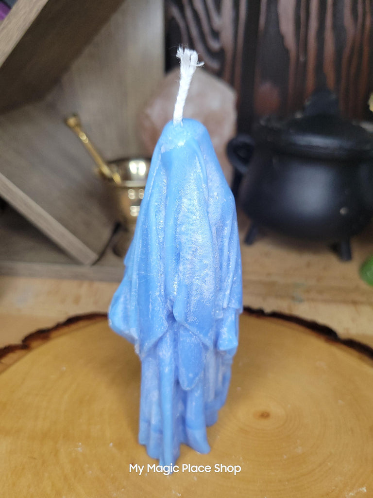 Ghost Handmade Candle , Palm wax Candle , Halloween Candle , white Ghost candle