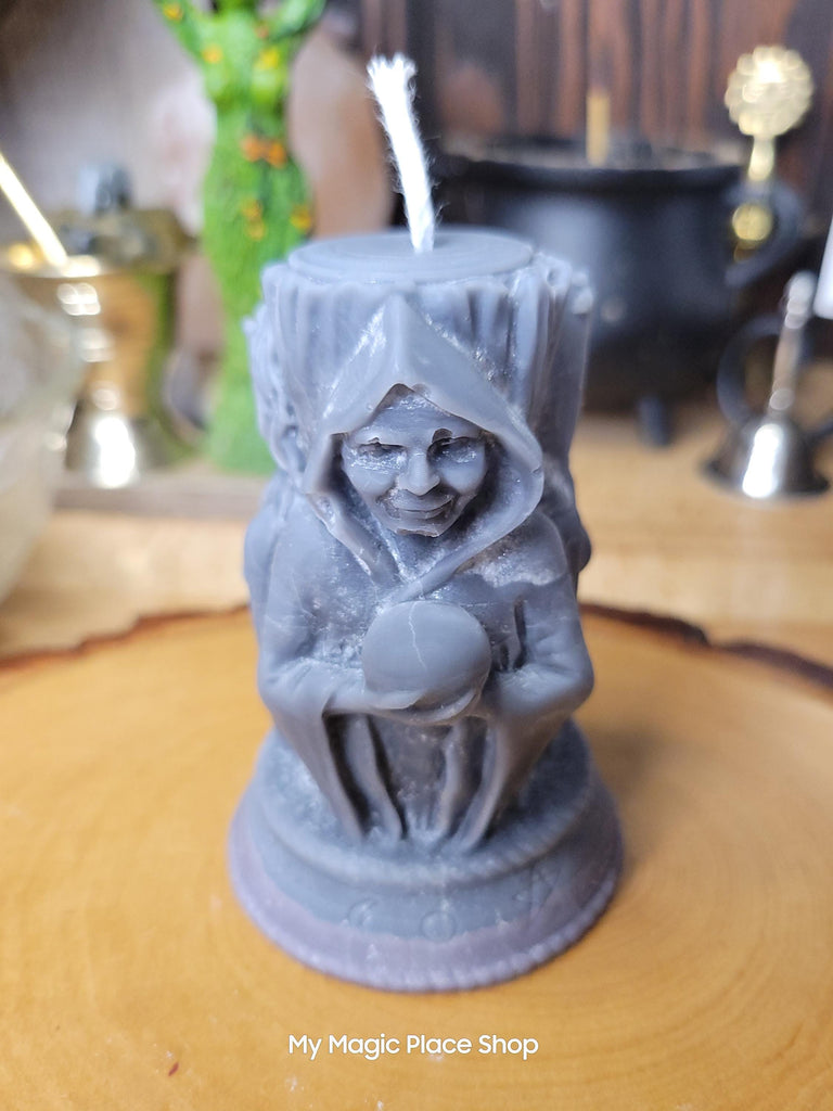 Triple Moon candle, Goddess-shaped, Sculptural candle, Palm wax