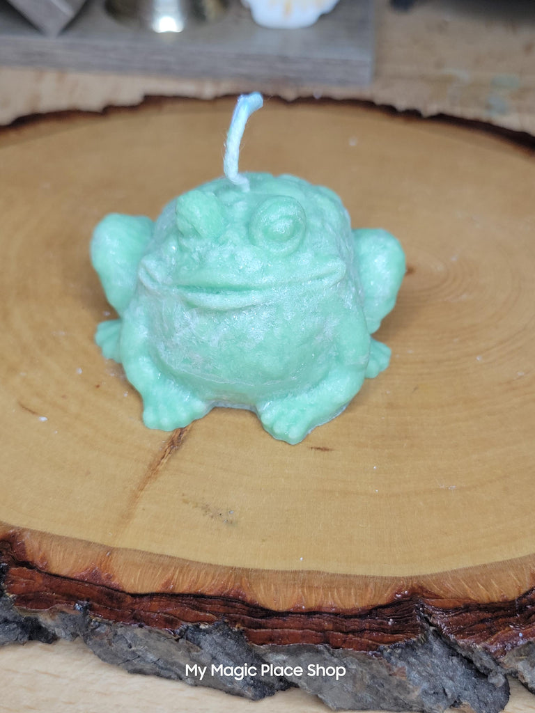 Frog Candle Palm Wax ,Toad Candle , shaped candle, Witch Candle