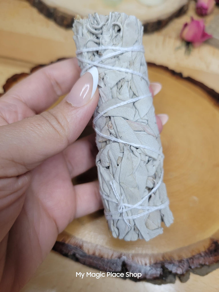 Sage smudge stick - 4", Handmade White Sage Smudge Stick