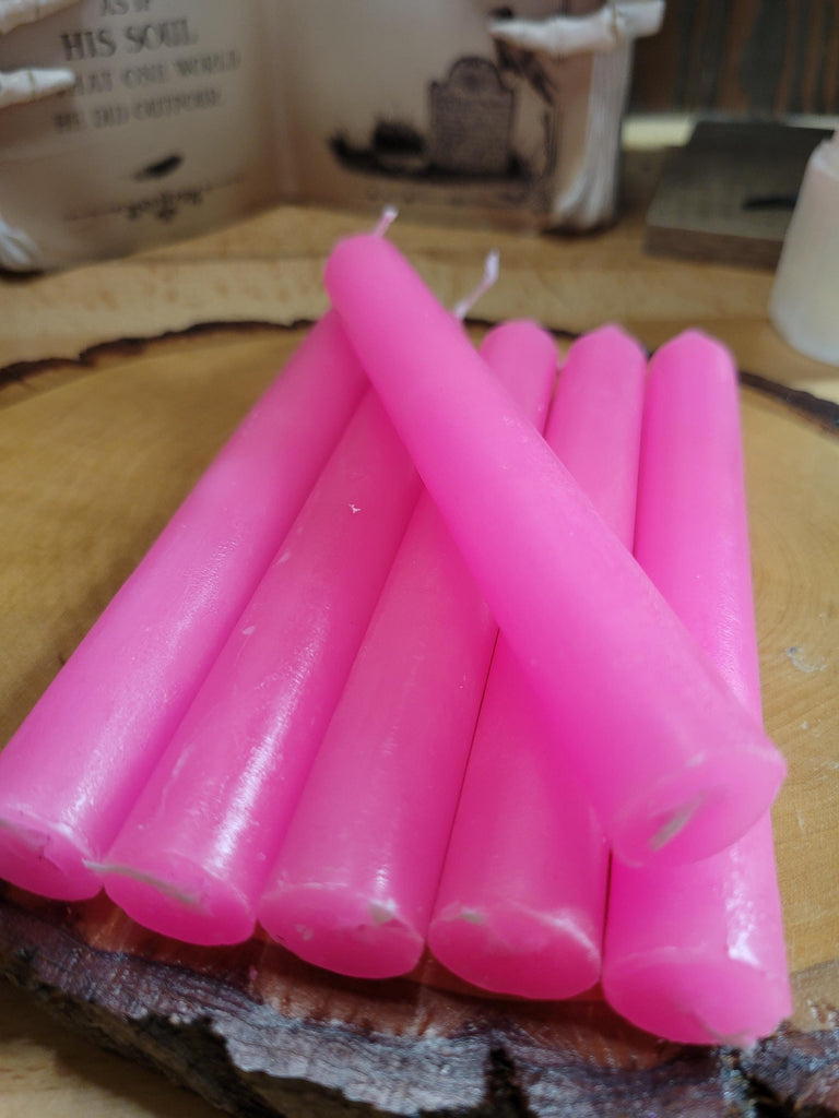 6-Inch Spell Candle Pack of 6 Pink Candles