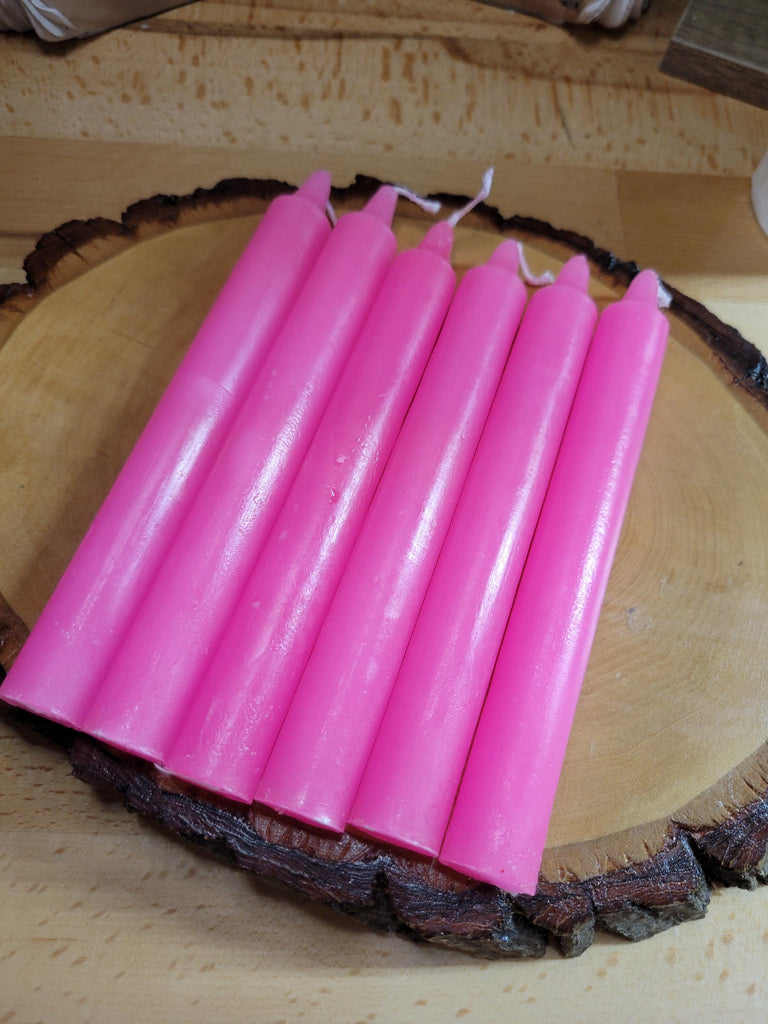 6-Inch Spell Candle Pack of 6 Pink Candles