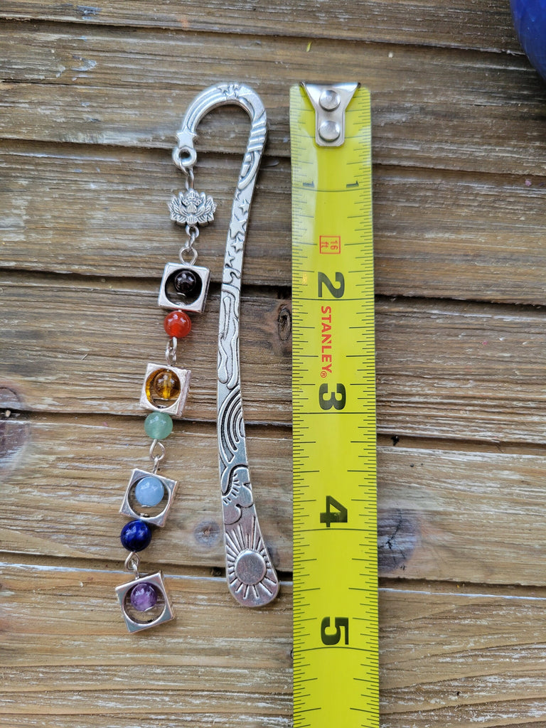 Crystal with Metal Bookmark, Gemstones Bookmark ,Elegant Book Decorations