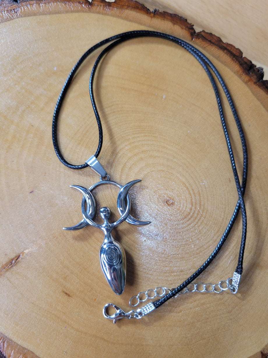 Triple Goddess Bullet Pendant Necklaces | Merikuro Creations
